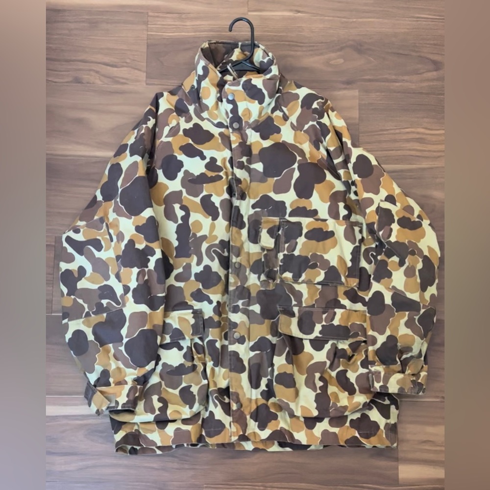 Vintage Mount'n Prairie Flyway Camo Hunting Bomber Jacket Coat Camouflage XL